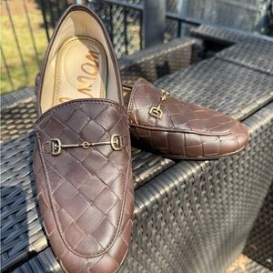 NWOB Sam Edelman Woven Leather Loafers